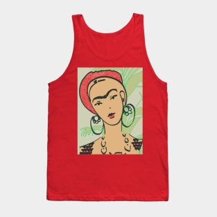 FRIDA KAHLO Mexican Feminist portrait painting Tank Top